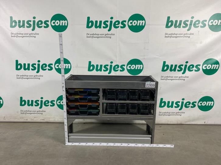 Aluca aluminium bedrijfswageninrichting gebruikt (nr 2269), Auto diversen, Overige Auto diversen, Ophalen of Verzenden