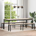 vidaXL Bank Naturel 200 x 35 x 45 cm Massief grenenhout, Huis en Inrichting, Banken | Bankstellen, Verzenden, Nieuw, Hout