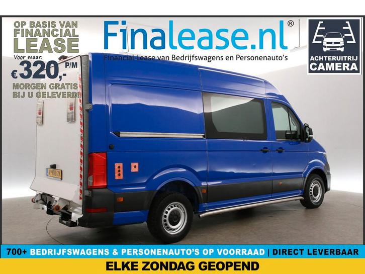 Volkswagen Crafter 35 2.0 TDI L3H3 Elektrische Laadklep Cam, Auto's, Bestelauto's, Lease, Handgeschakeld, Diesel, Volkswagen, Wit