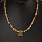 Oude Egypte, late periode Halsketting met faience kralen en, Antiek en Kunst