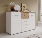 Meubella Dressoir Modern wit eiken 138 cm | 2 deuren 3 lades, Huis en Inrichting, Kasten | Dressoirs, 100 tot 150 cm, Verzenden
