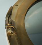 Patrijspoort - Messing - Grote oblo in messing, Antiek en Kunst