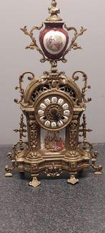Pendule - FHS Franz Hermle & Sohn - Messing, Porselein -, Antiek en Kunst, Antiek | Klokken