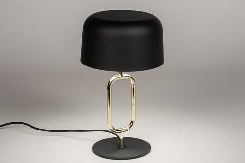 Rietveld Tafellampen - Zwart, Goud - Metaal, Huis en Inrichting, Lampen | Tafellampen, Verzenden
