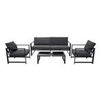 Stoel-Bank Loungeset Sara Aluminium Antraciet The Outsider, Tuin en Terras, Verzenden, Nieuw