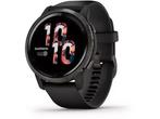 Garmin Venu 2, siliconen band, Zwart (Zwart), Verzenden, Zo goed als nieuw