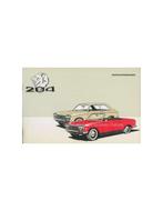 1967 PEUGEOT 204 COUPE CABRIOLET INSTRUCTIEBOEKJE, Auto diversen