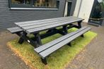 Rockwood® Picknicktafel Woodblend Antraciet - Zwaar, Tuin en Terras, Ophalen of Verzenden, Nieuw, Rechthoekig, Hout