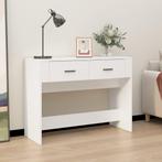 vidaXL Wandtafel 100x39x75 cm bewerkt hout wit, 100 tot 150 cm, Verzenden, Nieuw, 75 cm of meer