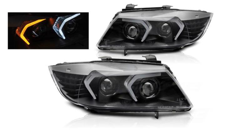Full LED koplampen Black geschikt voor BMW E90 E91, Auto-onderdelen, Verlichting, Nieuw, BMW, Verzenden