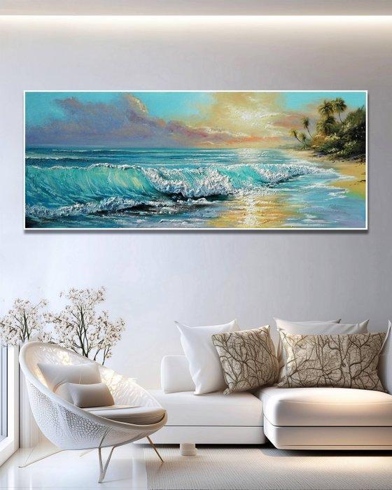 Clelia - Celestial Surf, Antiek en Kunst, Kunst | Schilderijen | Modern