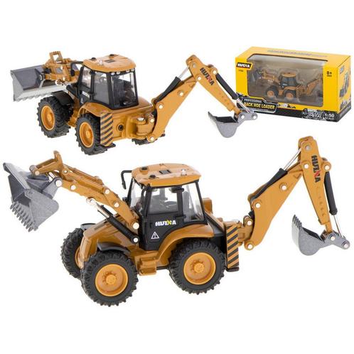 Metalen graafmachinelader met beweegbare bakken Die-Cast, Kinderen en Baby's, Speelgoed | Racebanen, Ophalen of Verzenden