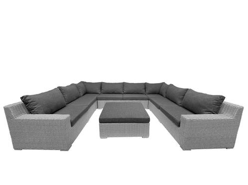 8-persoons Loungeset Colorado Blended Grey | U-opstelling, Tuin en Terras, Tuinsets en Loungesets, Loungeset, Nieuw, 8 zitplaatsen