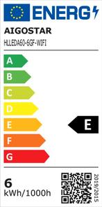 Aigostar LED Filament lamp - Dimbaar - 6W - E27 - 6 Stuks, Verzenden, Nieuw