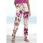 Beachtime Jerseybroek met bloemenprint en elastische, Verzenden, Nieuw