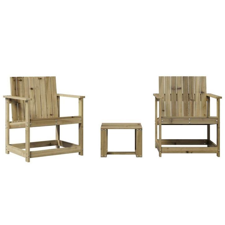 Luxe Loungeset Grenenhout | Tweedekansje | Tuin Genot, Tuin en Terras, Tuinsets en Loungesets, Nieuw, Hout, Loungeset, 2 zitplaatsen