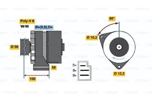Dynamo / Alternator MERCEDES-BENZ T1 (210 2.3,310 2.3), Auto-onderdelen, Motor en Toebehoren, Nieuw, Ophalen of Verzenden