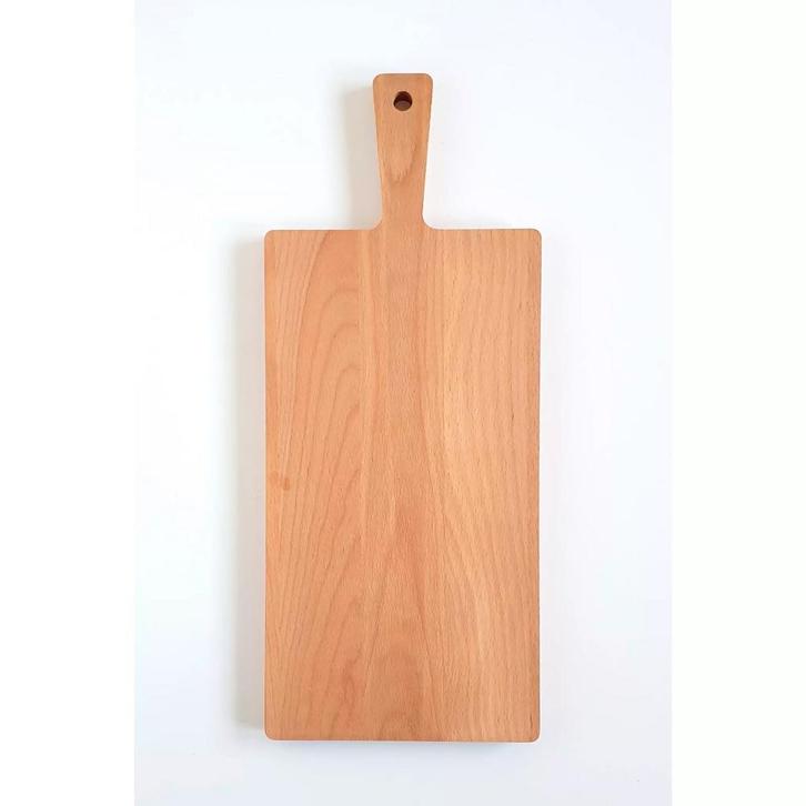 HOCHO Snijplank met Handvat – Beukenhout – 480x200x20 mm, Huis en Inrichting, Keuken | Keukenbenodigdheden, Nieuw, Ophalen of Verzenden