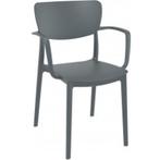 (MDK-107198) Siesta Lisa designstoel antraciet, Huis en Inrichting, Stoelen, Ophalen of Verzenden, Nieuw