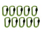 Set van 10 karabijnhaken, kleur 6: light green, 100 kg, Doe-het-zelf en Verbouw, Gereedschap | Handgereedschap, Ophalen of Verzenden