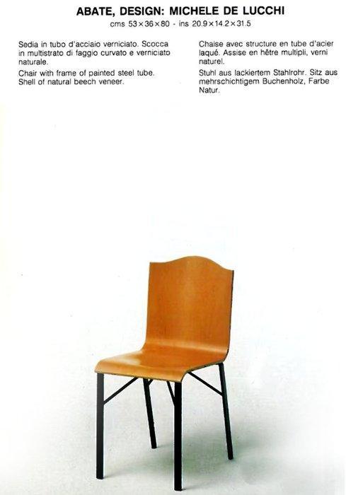 Bieffeplast - Michele De Lucchi - Abate - Stoel (5) - Hout,, Antiek en Kunst, Antiek | Meubels | Stoelen en Banken