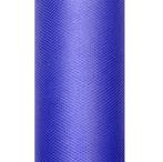Donkerblauwe Tule Rol 15cm 9m, Verzenden, Nieuw