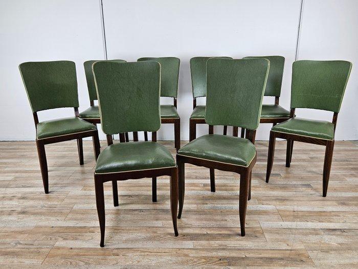 Eetkamerstoel (8) - Set van acht Art Decò stoelen voor de, Antiek en Kunst, Kunst | Designobjecten