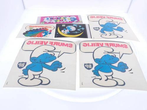 Smurfen BP stickers set 6 stuks #6904, Hobby en Vrije tijd, Modelbouw | Overige, Gebruikt, Ophalen of Verzenden