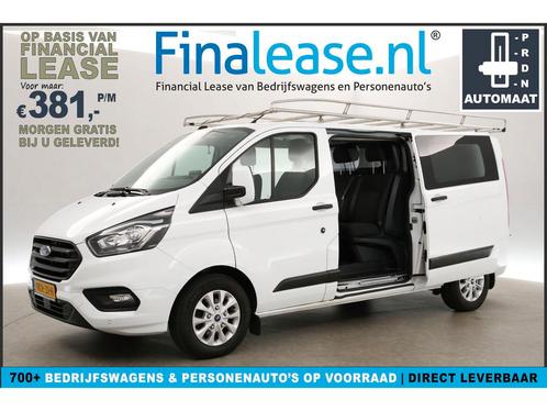Ford Transit Custom 340 2.0 TDCI L2H1 DC AUT Cam LED €381pm, Auto's, Bestelauto's, Lease, Automaat, Diesel, Ford, Wit, Verzenden