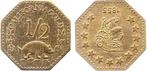 California goud 1855 ca Vz, Usa, 1/2 Dollar Coronet Kopf..., Verzenden