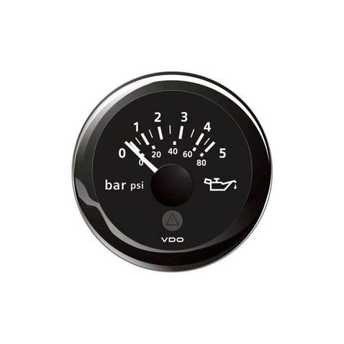 VDO oliedrukmeter 12/24V zwart, Watersport en Boten, Accessoires en Onderhoud, Verzenden