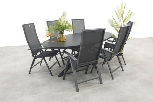 Hartman Valentino/Ventaro verstelbare ovale tuinset 240x115, Tuin en Terras, Tuinsets en Loungesets, Tuinset, Nieuw, Overige materialen