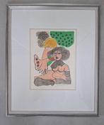 Corneille (1922-2010) - Vrouw en vogel, Antiek en Kunst