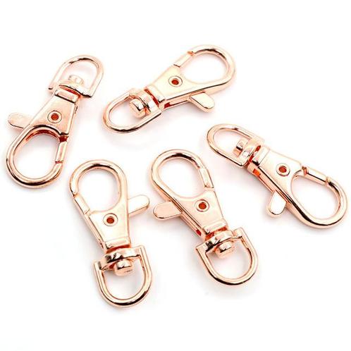 Musketon haak - 23mm - Draaibaar - Swivel - Rose gold, Doe-het-zelf en Verbouw, Overige Doe-het-zelf en Verbouw, Nieuw, Ophalen of Verzenden