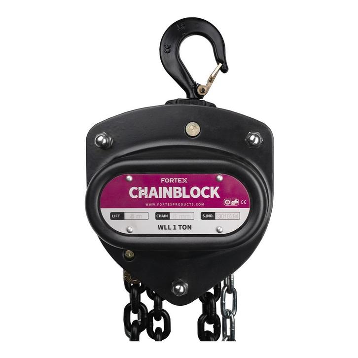 FORTEX Chain Block PRO MKII 1 ton - 6 meter - handtakel met, Muziek en Instrumenten, Licht en Laser, Verzenden