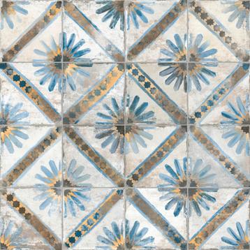 Vintage vloertegel / wandtegel fs marrakech bleu 45x45cm 4 beschikbaar voor biedingen