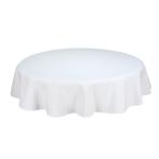 Tafelkleden Rond White Wit 230cm Ø - Treb SP, Huis en Inrichting, Tafelkleden, Verzenden, Nieuw