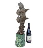 sculptuur, A couple of eagles - 61 cm - Brons, Marmer