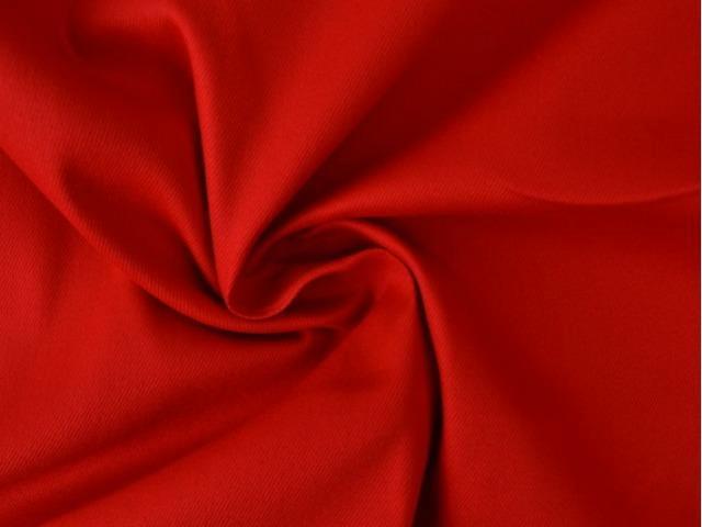 10 meter stretch keperkatoen - Rood - Twill, Hobby en Vrije tijd, Stoffen en Lappen, 120 cm of meer, 200 cm of meer, Rood, Nieuw