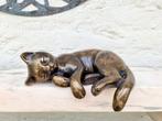 Sleeping kitten - Beeldje - A sleeping kitten - Brons, Antiek en Kunst