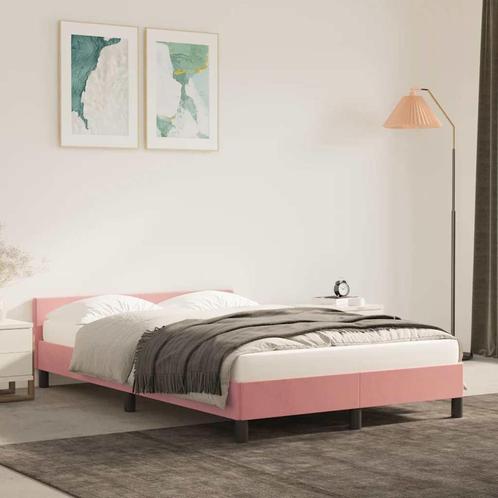 vidaXL Bedframe met hoofdeinde zonder matras 120x200 cm, Huis en Inrichting, Slaapkamer | Bedden, 120 cm, 200 cm, Twijfelaar, Nieuw