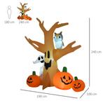 Halloween Opblaasbaar Spookachtig Spook Luchtfiguur Oplichte, Verzenden, Nieuw