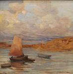 Escuela Impresionista (XIX) - Coucher de soleil, Antiek en Kunst, Kunst | Schilderijen | Klassiek