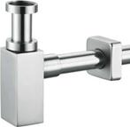 Plieger - Plieger designbekersifon vierkant Inox, Doe-het-zelf en Verbouw, Sanitair, Ophalen of Verzenden, Nieuw