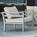 *WOONWINKEL* Brafab Weldon Tuin Armstoel Khaki Met All-weath, Verzenden, Nieuw