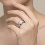 Ring - 18 karaat Witgoud - 0.58ct. tw. Diamant (Natuurlijk), Sieraden, Tassen en Uiterlijk, Nieuw