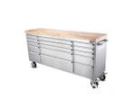 Werkbank Deluxe RVS 72 Inch 15 Drawers Stahlworks