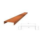 Cortenstaal u-profiel 300x20,4x5cm, Tuin en Terras, Overige materialen, Minder dan 25 cm, Border, Minder dan 25 cm