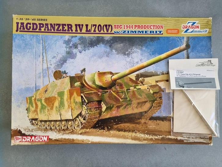 Dragon 6589 Jagdpanzer IV L/70(V) w/Zimmerit 1:35 + metal, Hobby en Vrije tijd, Modelbouw | Auto's en Voertuigen, Verzenden