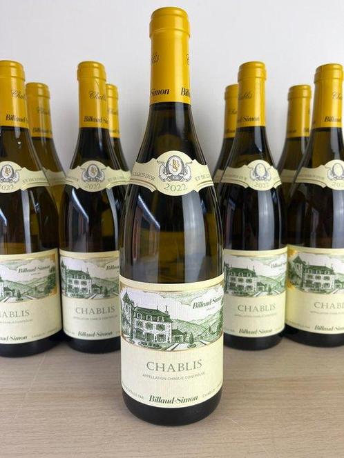 2022 Billaud-Simon - Chablis - 12 Flessen (0.75 liter), Verzamelen, Wijnen